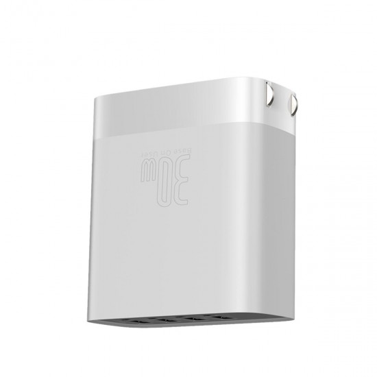 30W 6A 4-Port USB Charger LED Digital Display Travel Wall Charger Adapter With Foldable US Plug for iPhone Samsung Huawei 30W 6A 4-Port USB Charger LED Digital Display Travel Wall Charger Adapter With Foldable US Plug for iPhone Samsung Huawei