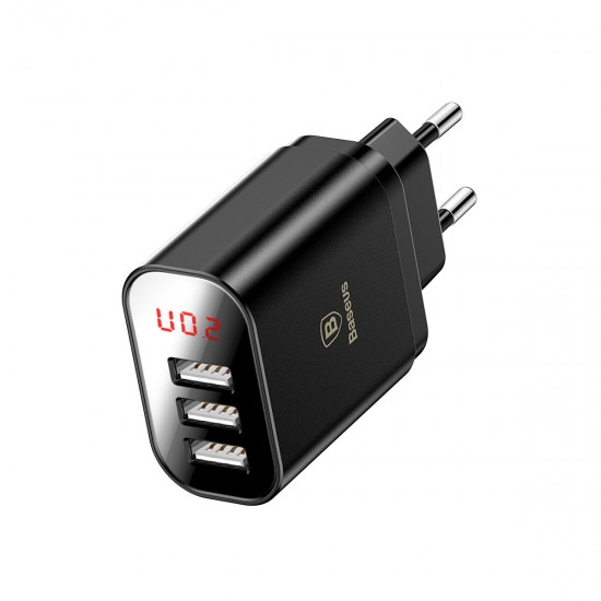 Digital LED Display 3.4A 3 USB Port Fast Charging Wall Travel Charger for iPhone X Digital LED Display 3.4A 3 USB Port Fast Charging Wall Travel Charger for iPhone X