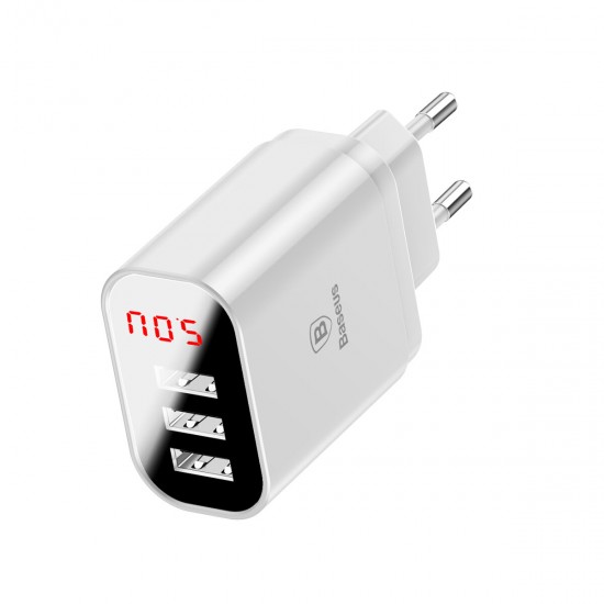 Digital LED Display 3.4A 3 USB Port Fast Charging Wall Travel Charger for iPhone X Digital LED Display 3.4A 3 USB Port Fast Charging Wall Travel Charger for iPhone X