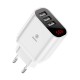Digital LED Display 3.4A 3 USB Port Fast Charging Wall Travel Charger for iPhone X