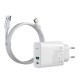 EU/US Plug OPPO Certified Warp PPS 30W 5A Dual Port USB Charger Kit Fast Charging 2-port Wall Charger With Type-C Port + USB Port + Type-C Cable For Smart Phones Laptops For iPhone 11 Pro Max SE 2020 Note 9s MacBook Pro 2020 EU/US Plug OPPO Certified Warp PPS 30W 5A Dual Port USB Charger Kit Fast Charging 2-port Wall Charger With Type-C Port + USB Port + Type-C Cable For Smart Phones Laptops For iPhone 11 Pro Max SE 2020 Note 9s MacBook Pro 2020