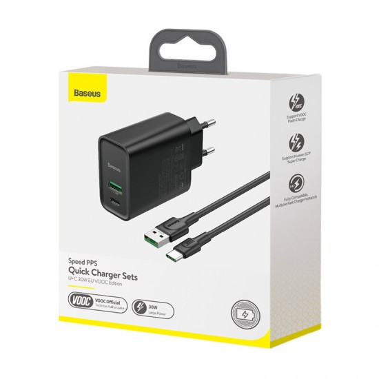 EU/US Plug OPPO Certified Warp PPS 30W 5A Dual Port USB Charger Kit Fast Charging 2-port Wall Charger With Type-C Port + USB Port + Type-C Cable For Smart Phones Laptops For iPhone 11 Pro Max SE 2020 Note 9s MacBook Pro 2020 EU/US Plug OPPO Certified Warp PPS 30W 5A Dual Port USB Charger Kit Fast Charging 2-port Wall Charger With Type-C Port + USB Port + Type-C Cable For Smart Phones Laptops For iPhone 11 Pro Max SE 2020 Note 9s MacBook Pro 2020