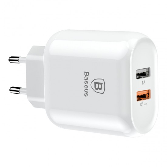 Quick Charge 3.0 Dual USB 5V/3A Travel Wall USB EU Charger for Samsung Xiaomi Huawei