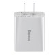 TC-012 3A 18W QC3.0 Smart Dual USB Quick Charge Wall Charger for Samsung S10+ Note8 HUAWEI Mate30 Pro