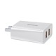 TC-012 3A 18W QC3.0 Smart Dual USB Quick Charge Wall Charger for Samsung S10+ Note8 HUAWEI Mate30 Pro TC-012 3A 18W QC3.0 Smart Dual USB Quick Charge Wall Charger for Samsung S10+ Note8 HUAWEI Mate30 Pro