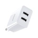 10.5W 2A Smart Protection Dual USB Travel Charger EU Plug Fast Charging Speed Mini Universal Charger Adapter for Samsung S10+ 9T Note8