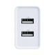 10.5W 2A Smart Protection Dual USB Travel Charger EU Plug Fast Charging Speed Mini Universal Charger Adapter for Samsung S10+ 9T Note8