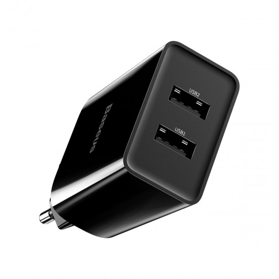 10.5W 2A Smart Protection Dual USB Travel Charger EU Plug Fast Charging Speed Mini Universal Charger Adapter for Samsung S10+ 9T Note8