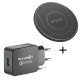 BW-FWC7 15W Wireless Charger Fast Wireless Charging Pad + BW-S5 QC3.0 18W USB Charger EU Adapter for iPhone 11 Pro Max for Samsung Galaxy Note S20 ultra for Mi 10 Huawei P40