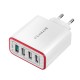 BW-MT3 3A 2 in 1 Type C Micro USB Data Cable & BW-PL5 30W QC3.0 Fast Charging 2.4A 4-Ports USB Charger