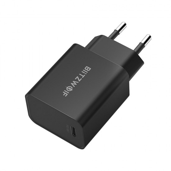 BW-S12 27W QC4+ QC4.0 QC3.0 PD Type-C Port Charger + BW-TC17 3A USB PD Type-C to Type-C Charging Data Cable
