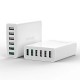 BW-S15 6-Ports Desktop USB Smart Charger AU Adapter with BW-TC21 3A LED Type-C Fast Charging Data Cable