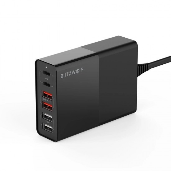 BW-S16 75W 6-Port USB PD Charger Desktop Charging Station Dual PD3.0 QC3.0 With 100W 5A Zinc Magnetic USB-C to USB-C Data Cable Fast Charging US Plug Adapter For iPhone 11 SE 2020 BW-S16 75W 6-Port USB PD Charger Desktop Charging Station Dual PD3.0 QC3.0 With 100W 5A Zinc Magnetic USB-C to USB-C Data Cable Fast Charging US Plug Adapter For iPhone 11 SE 2020