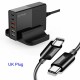BW-S16 75W 6-Port USB PD Charger Desktop Charging Station Fast Charging UK Plug Adapter With 1.5m/4.92ft PD USB-C Cable For iPhone Samsung BW-S16 75W 6-Port USB PD Charger Desktop Charging Station Fast Charging UK Plug Adapter With 1.5m/4.92ft PD USB-C Cable For iPhone Samsung