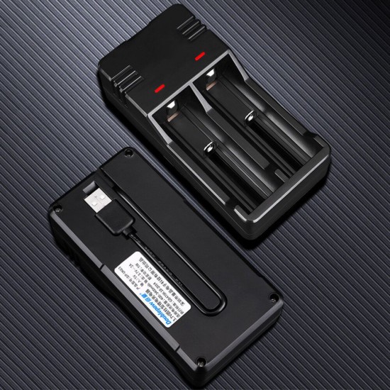 Doublepow Battery Charger Portable Smart 18650 Lithium Battery Charger 3.7V Universal Charging Box with USB Output Doublepow Battery Charger Portable Smart 18650 Lithium Battery Charger 3.7V Universal Charging Box with USB Output