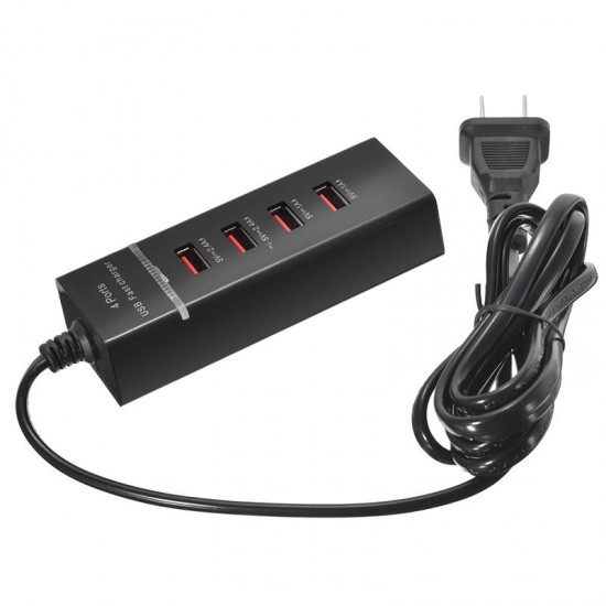 EU US Plug ABS 4 Port USB 2.4A Fast Charger for Samsung iphone Xiaomi Huawei EU US Plug ABS 4 Port USB 2.4A Fast Charger for Samsung iphone Xiaomi Huawei