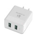 12W USB Charger Adapter Dual USB Wall Charger Fast Charging EU Plug US Plug For iPhone XS 11 Pro Max Note 9S Poco X2