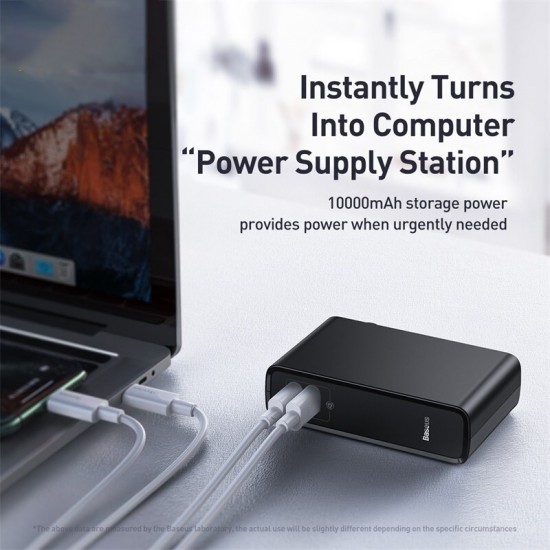 2 In 1 45W USB-C Wall Charger + 10000mAh Power Bank PD3.0 QC3.0 Power Delivery Quick Charge Power Supply For iPhone 11 SE 2020 For iPad Pro 2020 Xiaomi Note 10 Huawei P40 2 In 1 45W USB-C Wall Charger + 10000mAh Power Bank PD3.0 QC3.0 Power Delivery Quick Charge Power Supply For iPhone 11 SE 2020 For iPad Pro 2020 Xiaomi Note 10 Huawei P40