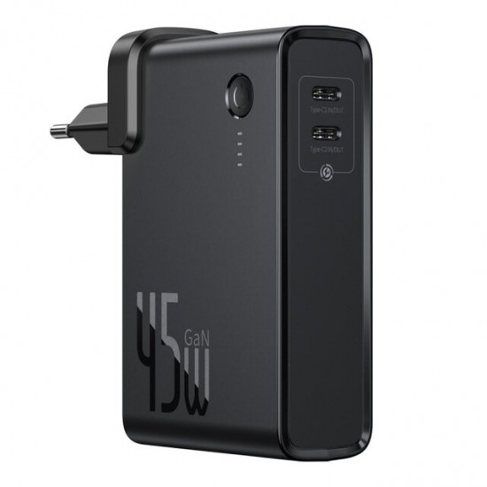 2 In 1 45W USB-C Wall Charger + 10000mAh Power Bank PD3.0 QC3.0 Power Delivery Quick Charge Power Supply For iPhone 11 SE 2020 For iPad Pro 2020 Xiaomi Note 10 Huawei P40 2 In 1 45W USB-C Wall Charger + 10000mAh Power Bank PD3.0 QC3.0 Power Delivery Quick Charge Power Supply For iPhone 11 SE 2020 For iPad Pro 2020 Xiaomi Note 10 Huawei P40