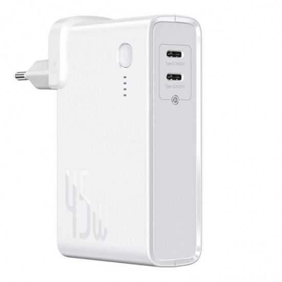 2 In 1 45W USB-C Wall Charger + 10000mAh Power Bank PD3.0 QC3.0 Power Delivery Quick Charge Power Supply For iPhone 11 SE 2020 For iPad Pro 2020 Xiaomi Note 10 Huawei P40 2 In 1 45W USB-C Wall Charger + 10000mAh Power Bank PD3.0 QC3.0 Power Delivery Quick Charge Power Supply For iPhone 11 SE 2020 For iPad Pro 2020 Xiaomi Note 10 Huawei P40