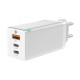 65W USB C Charger 3-Port GaN Wall Charger With 2 * Type-C PD Charger + USB Charger for Samsung S10 Matebook for iPhone 11 Pro Max Notebook MacBook Tablet HUAWEI P30Pro For Nintendo Switch