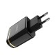 C39A 2.4A Dual Ports Digital Current Voltage Display Fast USB Charger EU Plug For Phone Tablet