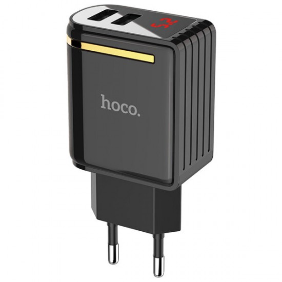 C39A 2.4A Dual Ports Digital Current Voltage Display Fast USB Charger EU Plug For Phone Tablet C39A 2.4A Dual Ports Digital Current Voltage Display Fast USB Charger EU Plug For Phone Tablet