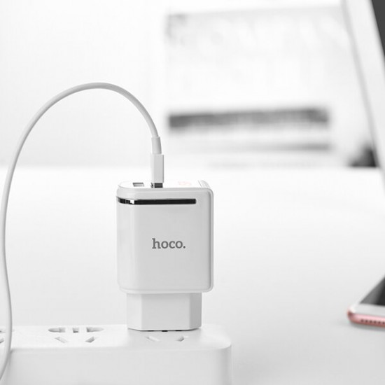 C39A 2.4A Dual Ports Digital Current Voltage Display Fast USB Charger EU Plug For Phone Tablet C39A 2.4A Dual Ports Digital Current Voltage Display Fast USB Charger EU Plug For Phone Tablet