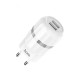 C41A Universal Dual USB EU 5V 2.1A USB Charger for Mobile Phone with Micro Cable