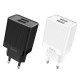 C51A Dual USB EU Plug Wall Smart USB Charger for Samsung Huawei