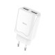 C52A 5V 2.1A EU Dual USB Charger Power Dual USB Port Travel Charger for Mobile Phone