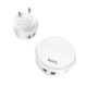 C67A Portable EU Dual USB Charger Travel Adapter for Samsung Xiaomi Huawei