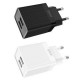 Dual USB EU Plug Wall Smart Travel USB Charger for Samsung Huawei