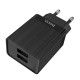 Dual USB EU Plug Wall Smart Travel USB Charger for Samsung Huawei