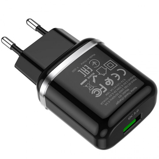 N3 18W QC3.0 Fast Charging USB Charger For Samsung S20 Huawei P30 P40 Pro Mi10 Note 9S S20+