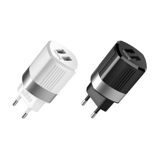 2.4A Dual USB Port Fast Charging Charger EU Plug Adapter For iPhone X XS Max Mi9 S9 S10 S10+