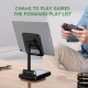 Desktop 3-Port USB Charger Foldable Height Adjustable Phone Holder Tablet Stand For 4.0-12.9 Inch Smart Phone Tablet for iPhone 11 SE 2020 for iPad Pro 12.9 Inch 2020 Online Course Live Stream