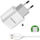 CA-28 2A 2Ports EU Plug Travel Charger With Type-C Cable For iphone 8 Samsung S8 CA-28 2A 2Ports EU Plug Travel Charger With Type-C Cable For iphone 8 Samsung S8