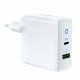 Dual Port USB Charger 36W LED Indicator PD QC3.0 Quick Charging Charger For iPhone XS 11Pro Huawei P30 P40 Pro MI10 Note 9S