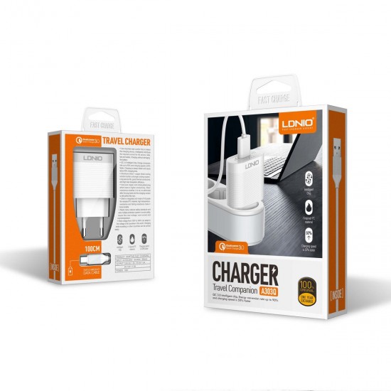 18W QC3.0 USB Charger Travel Wall Charger Adapter With USB Type-C Cable Fast Charging For iPhone XS 8Plus 11Pro MI10 Note 9S OnePlus 8Pro 18W QC3.0 USB Charger Travel Wall Charger Adapter With USB Type-C Cable Fast Charging For iPhone XS 8Plus 11Pro MI10 Note 9S OnePlus 8Pro