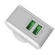 2.4A Fast Charging Type-C Dual USB Port European Regulations Travel Home Wall Charger Detachable Plug For iPhone X XS HUAWEI P30 Mi9 S10 S10+