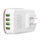 4 USB Ports 4.4A Fast Charger EU Plugs Charger For iphone 8 8 Plus iphone X Xiaomi Samsung