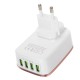 4 USB Ports 4.4A Fast Charger EU Plugs Charger For iphone 8 8 Plus iphone X Xiaomi Samsung 4 USB Ports 4.4A Fast Charger EU Plugs Charger For iphone 8 8 Plus iphone X Xiaomi Samsung