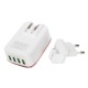 4 USB Ports 4.4A Fast Charger EU Plugs Charger For iphone 8 8 Plus iphone X Xiaomi Samsung