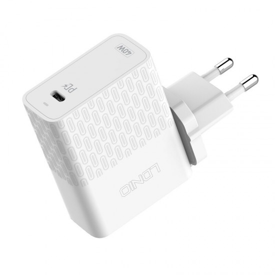 A1405C 40W USB-C PD Fast Charging Foldable Wall Charger Power Adapter for Samsung Galaxy Note S20 ultra for Mi 10 for iPhone 12 Pro Max