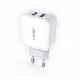 A2202 2.4A EU Dual USB Ports Travel Charger for iPhone 7 6S Sumsung Xiaomi Huawei