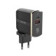 A2502C EU Plug QC3.0 USB+Type-C PD Travel USB Charger for Samsung Xiaomi Huawei