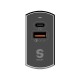 A2502C EU Plug QC3.0 USB+Type-C PD Travel USB Charger for Samsung Xiaomi Huawei