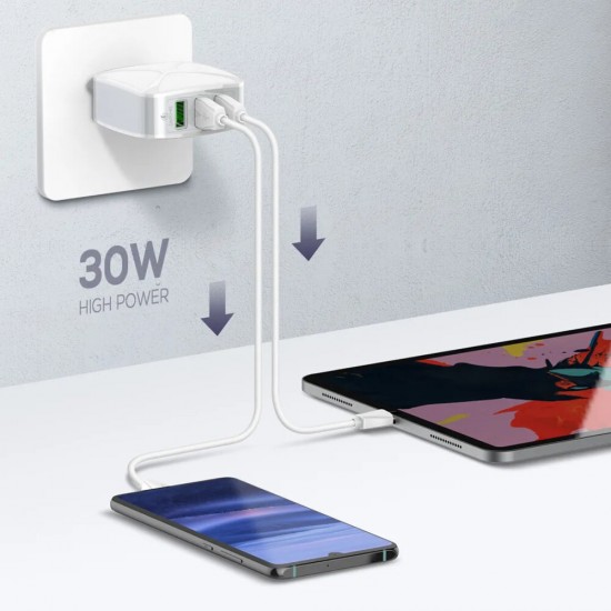 A3310Q USB Wall Charger QC3.0 Travel Charger Fast Charging For iPhone XS 11Pro Huawei P30 P40 Pro MI10 Mi10 Note 9S