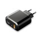 18W 2-Port USB PD Charger PD3.0 Power Delivery QC3.0 Quick Charge Digital Display Travel Wall Charger With EU Plug